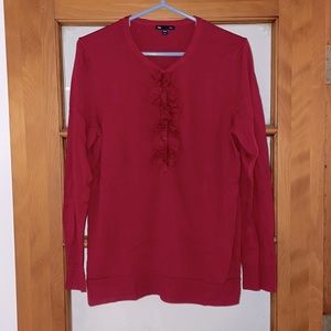 GAP Ruffle Top Sweater Size XL